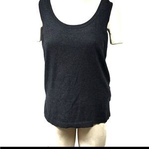 Modern Soul Gray Sweater Tank Top Size Med…